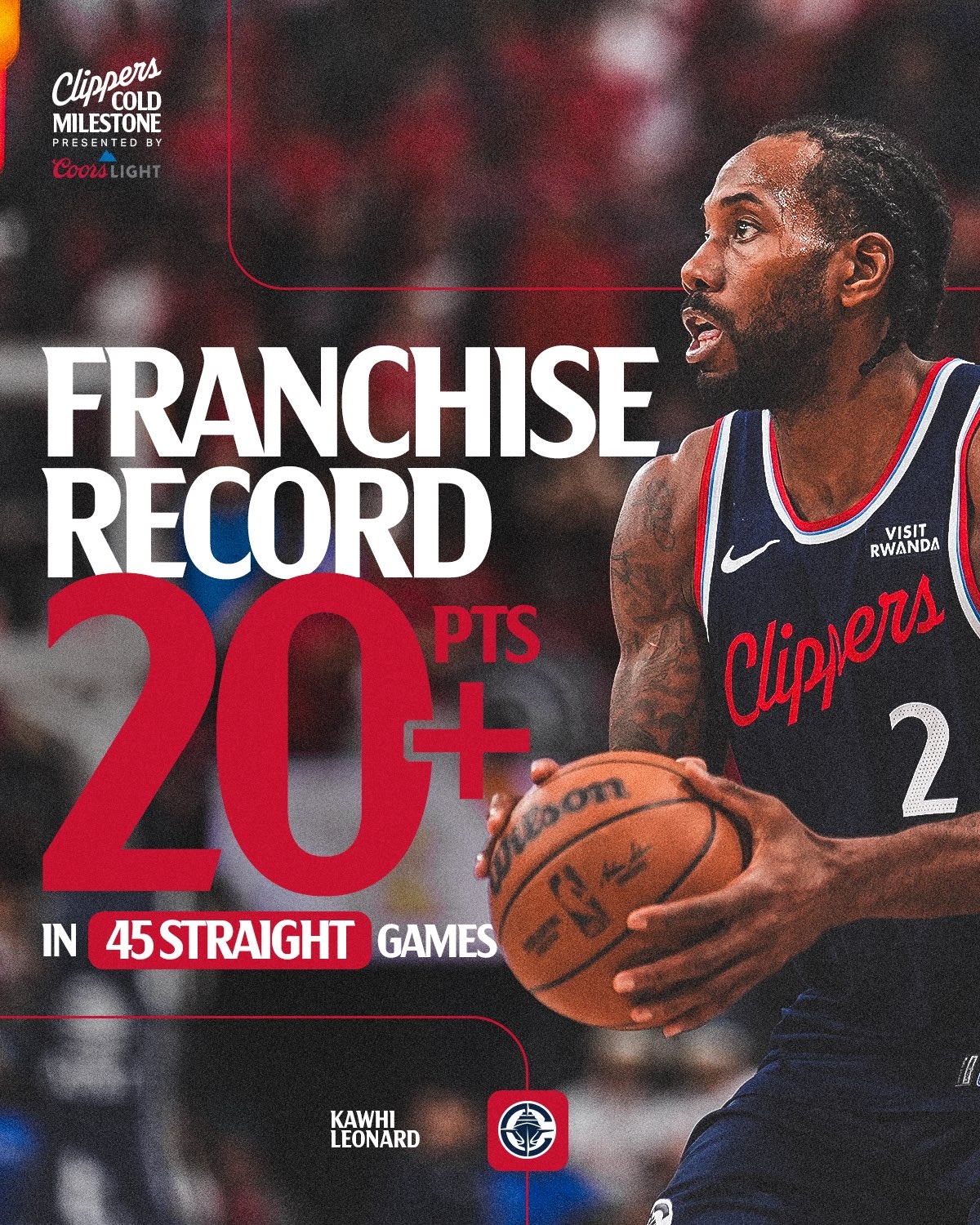 娱乐平台-机器人还是强！伦纳德单季连续45场得分20+ 超麦卡杜独占队史第一